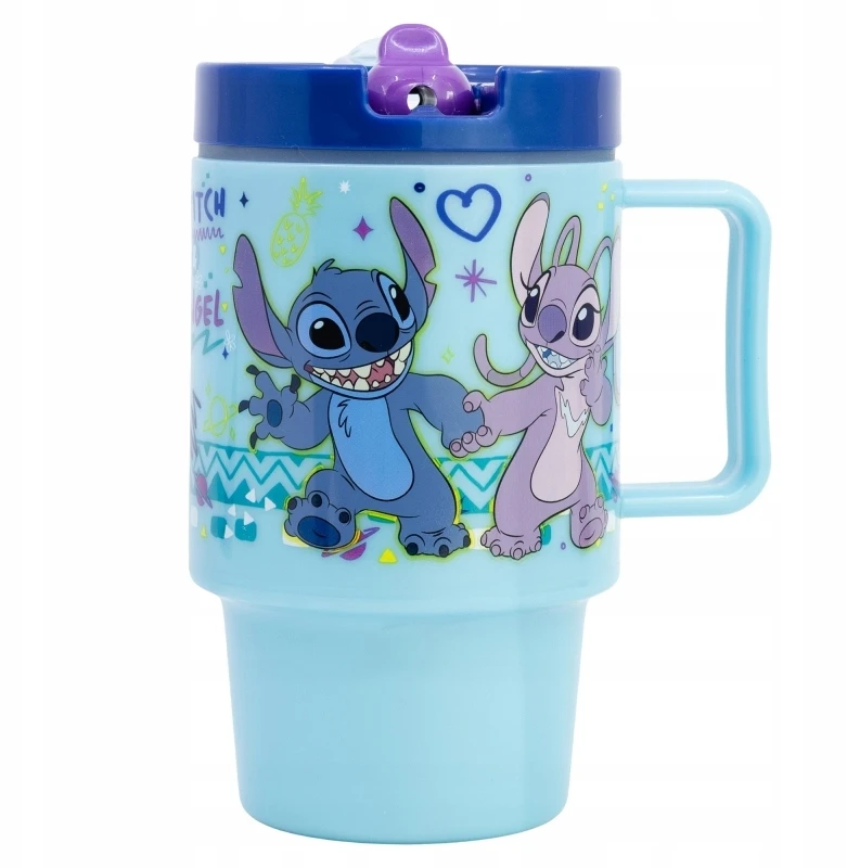 Stor LILO I STITCH Vaikiškas geriamasis buteliukas su snapeliu, 530 ml