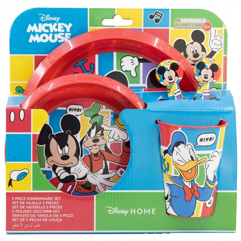 Stor MICKEY MICKEY MOUSE vakarienės rinkinys dėžutėje