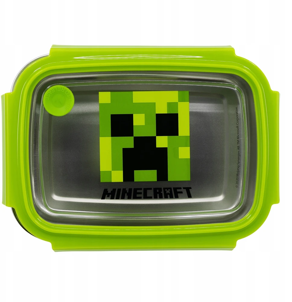 Stor Minecraft Dėžutė Maistui 1020ml, Nerūdijantis Plienas