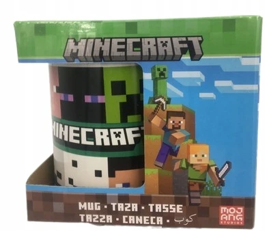 Stor Minecraft Keraminis puodelis su rankena "2" 330ml