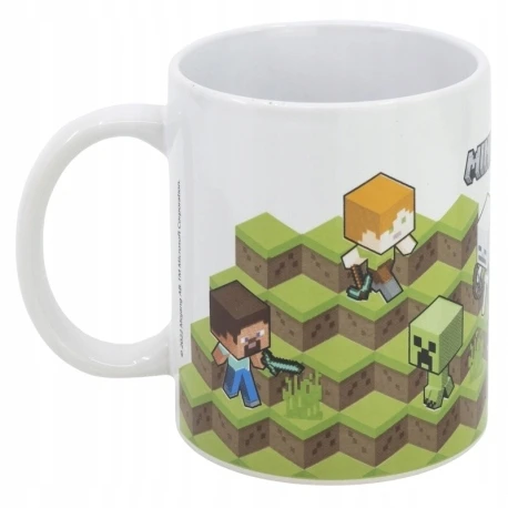 Stor Minecraft Keraminis puodelis su rankena "2" 330ml
