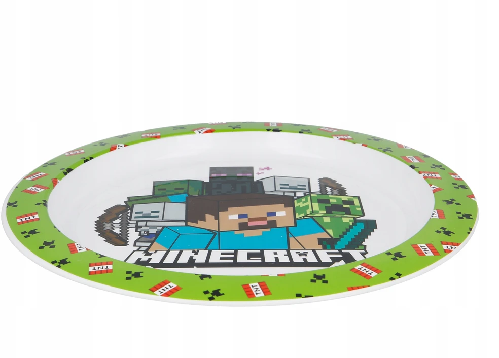 Stor Minecraft lėkštė, žalia
