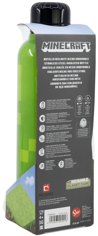 STOR Minecraft Creeper termosinis puodelis (515ml)