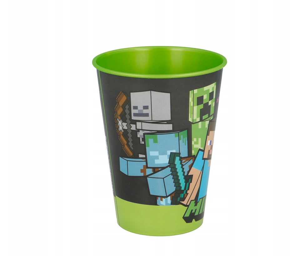 Stor Minecraft puodelis Plastikinis puodelis 260 ml vaikams, atliekant įvairias užduotis