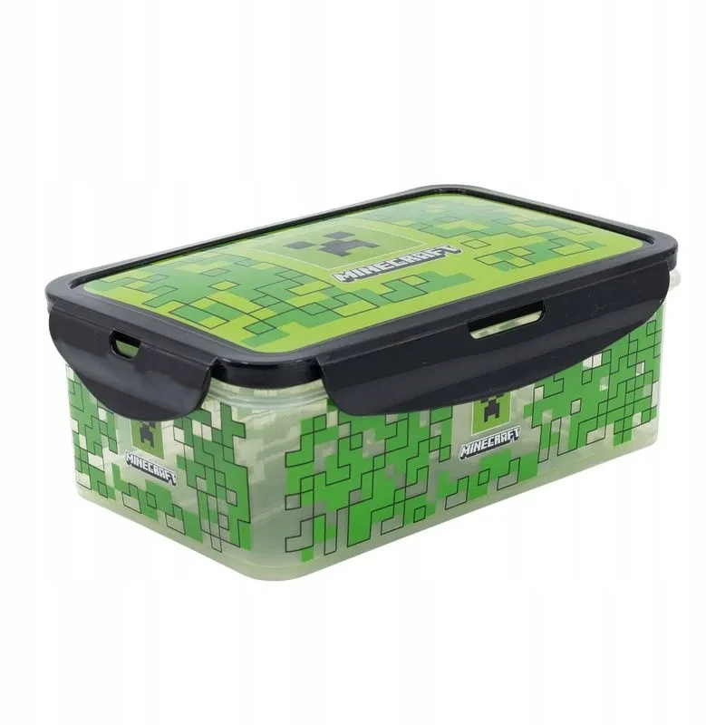 Stor „Minecraft“ stačiakampis maisto indas, 1070 ml