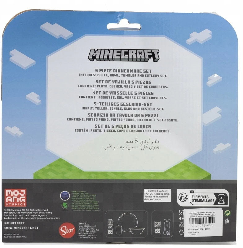 Stor 5 dalių Minecraft indų rinkinys vaikams