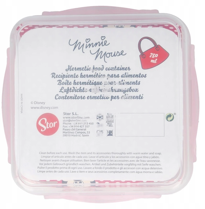 Stor Minnie 750 ml maisto dėžutė pietų pertraukai
