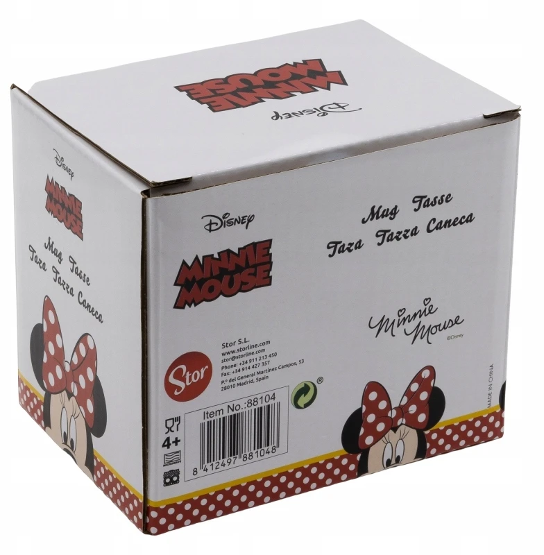 Stor MINNIE MOUSE keraminis puodelis su rankena 325 ml