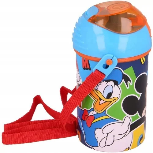 Stor Muzikanto Mikio gertuvė su dirželiu 450ml be Bpa
