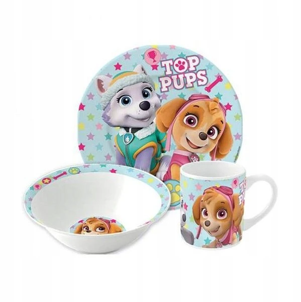 Stor Paw Patrol Girl Stars Porcelianiniai indai dekoratyvinėje dėžutėje