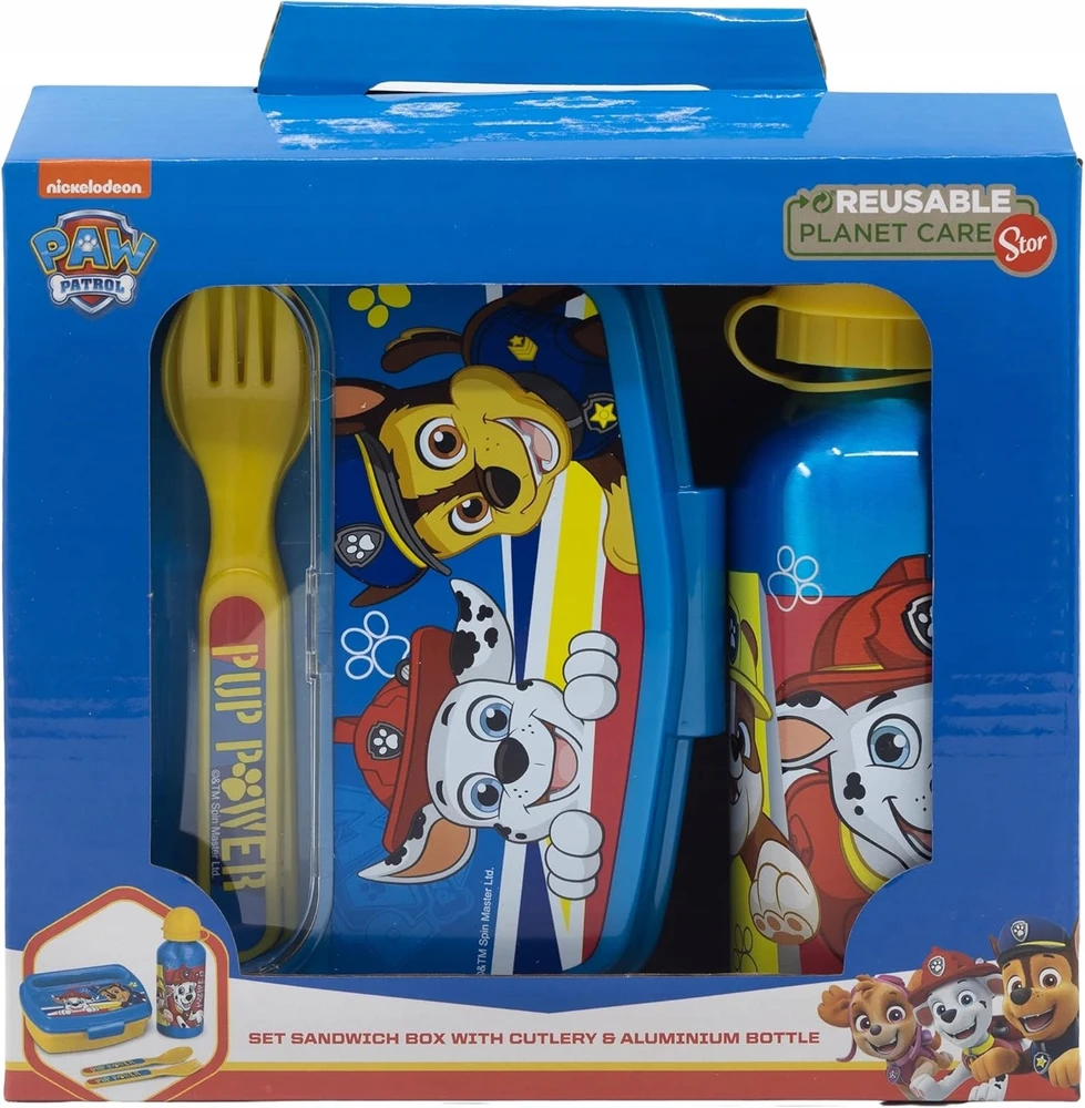 Stor Paw Patrol pietų rinkinys su buteliuku ir įrankiais