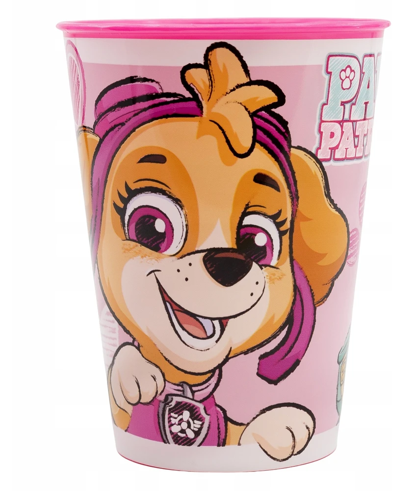 Stor Paw Patrol plastikinis puodelis 260 ml rožinis SKYE BIRTHDAY BALL 1 vnt