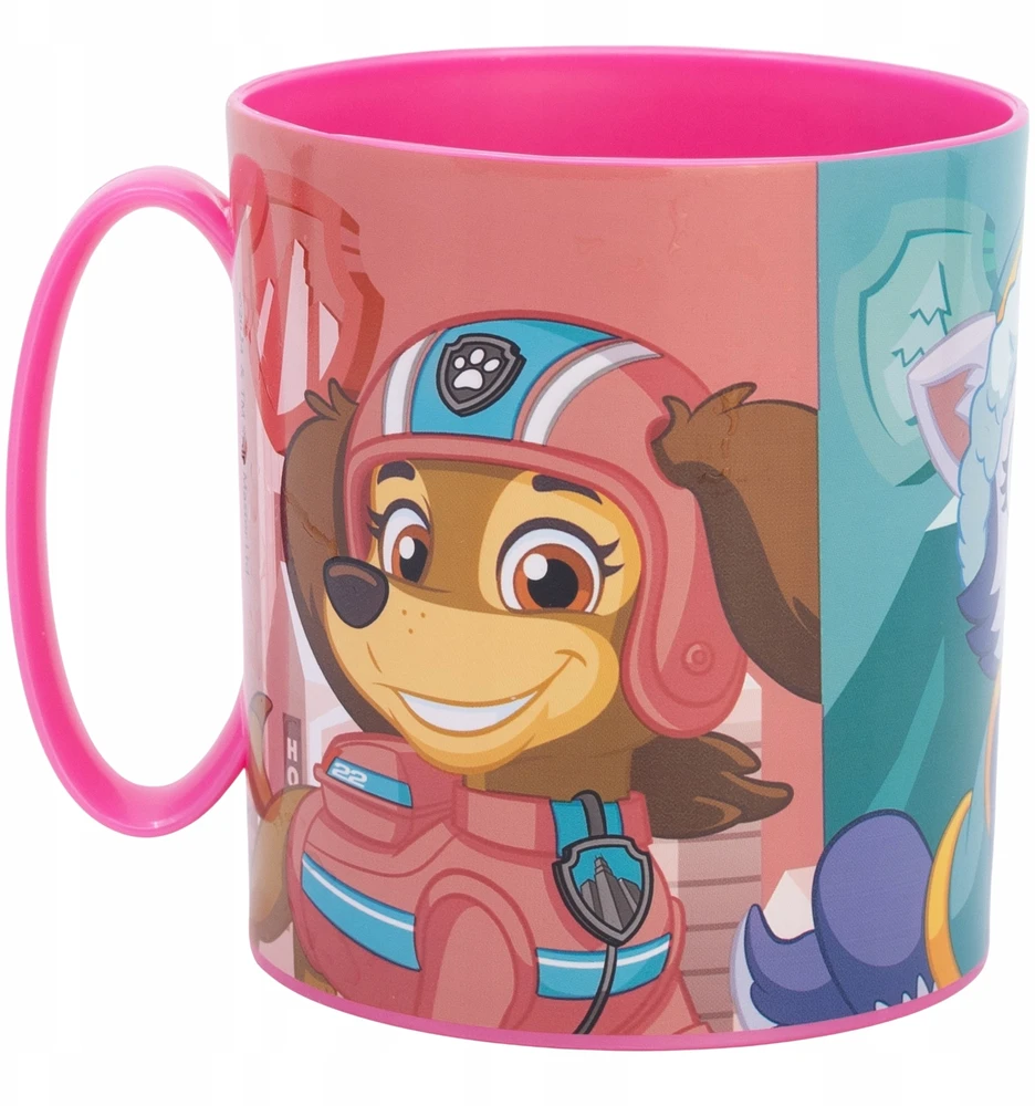 Stor PAW PATROL šunų mikrobangų krosnelės puodelis SKYE PAW rožinis mergaitėms 390ml