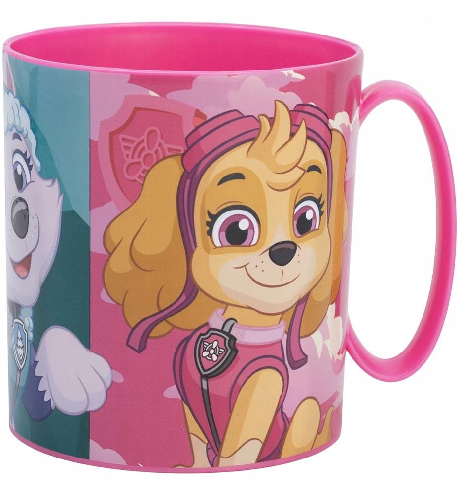 Stor PAW PATROL šunų mikrobangų krosnelės puodelis SKYE PAW rožinis mergaitėms 390ml
