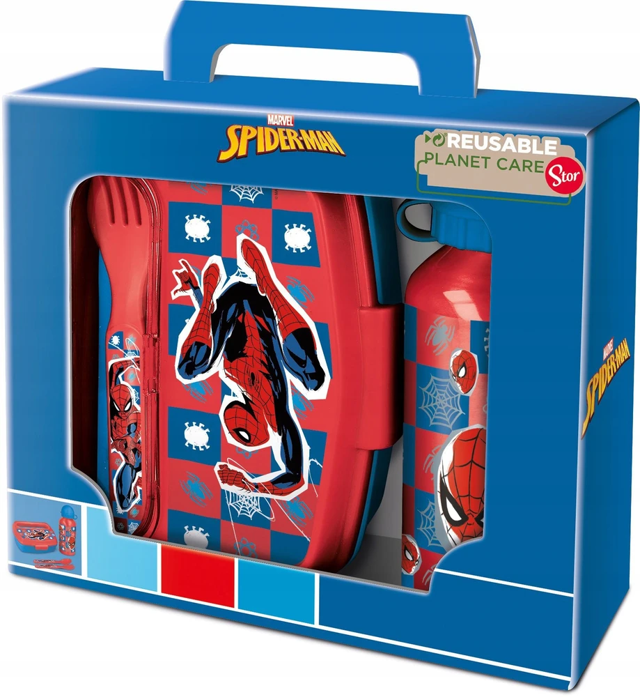 Stor Pikniko rinkinys Spiderman Midnight Flyer, 400 ml, įvairių spalvų