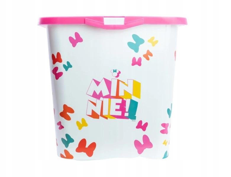Stor Plastová úložná krabice Minnie Mouse - víko na zacvaknutí, 23 l, 03316