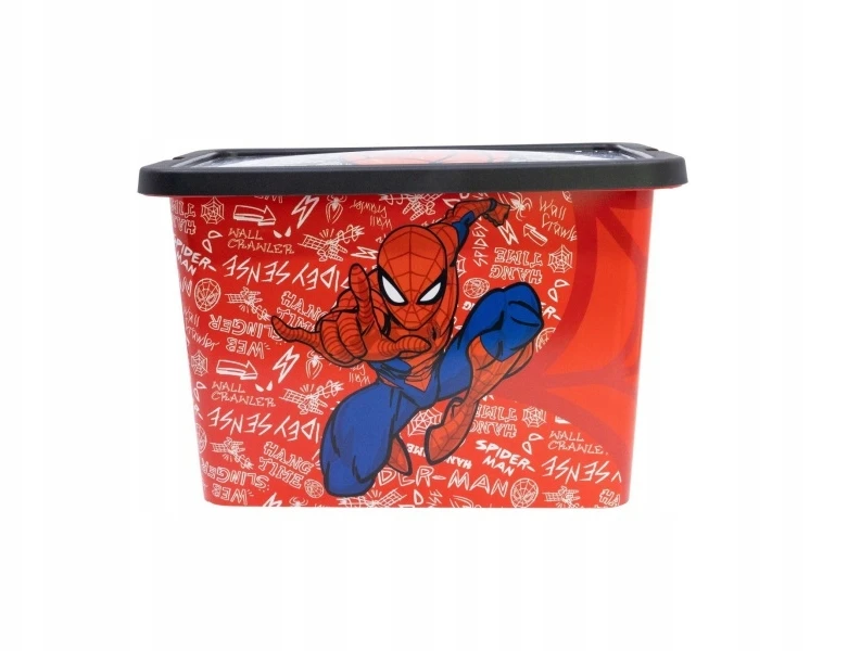Stor Plastová úložná krabička Spiderman - víko na zacvaknutí, 7 l, 03394