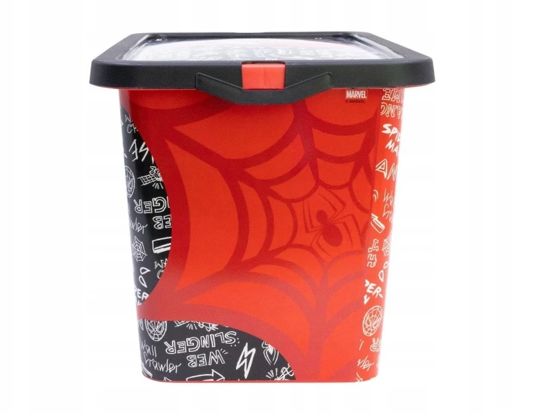Stor Plastová úložná krabička Spiderman - víko na zacvaknutí, 7 l, 03394