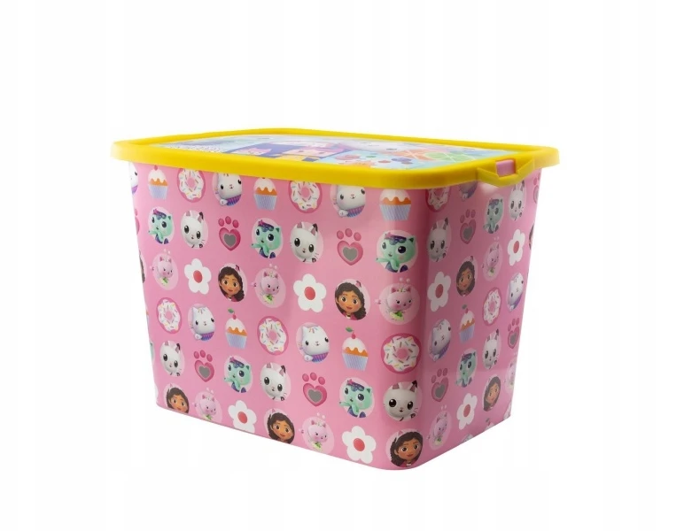 Stor Plastový úložný box Gabby's Dollhouse - víko na zacvaknutí, 23 l, 02456