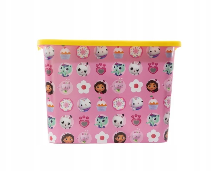 Stor Plastový úložný box Gabby's Dollhouse - víko na zacvaknutí, 23 l, 02456