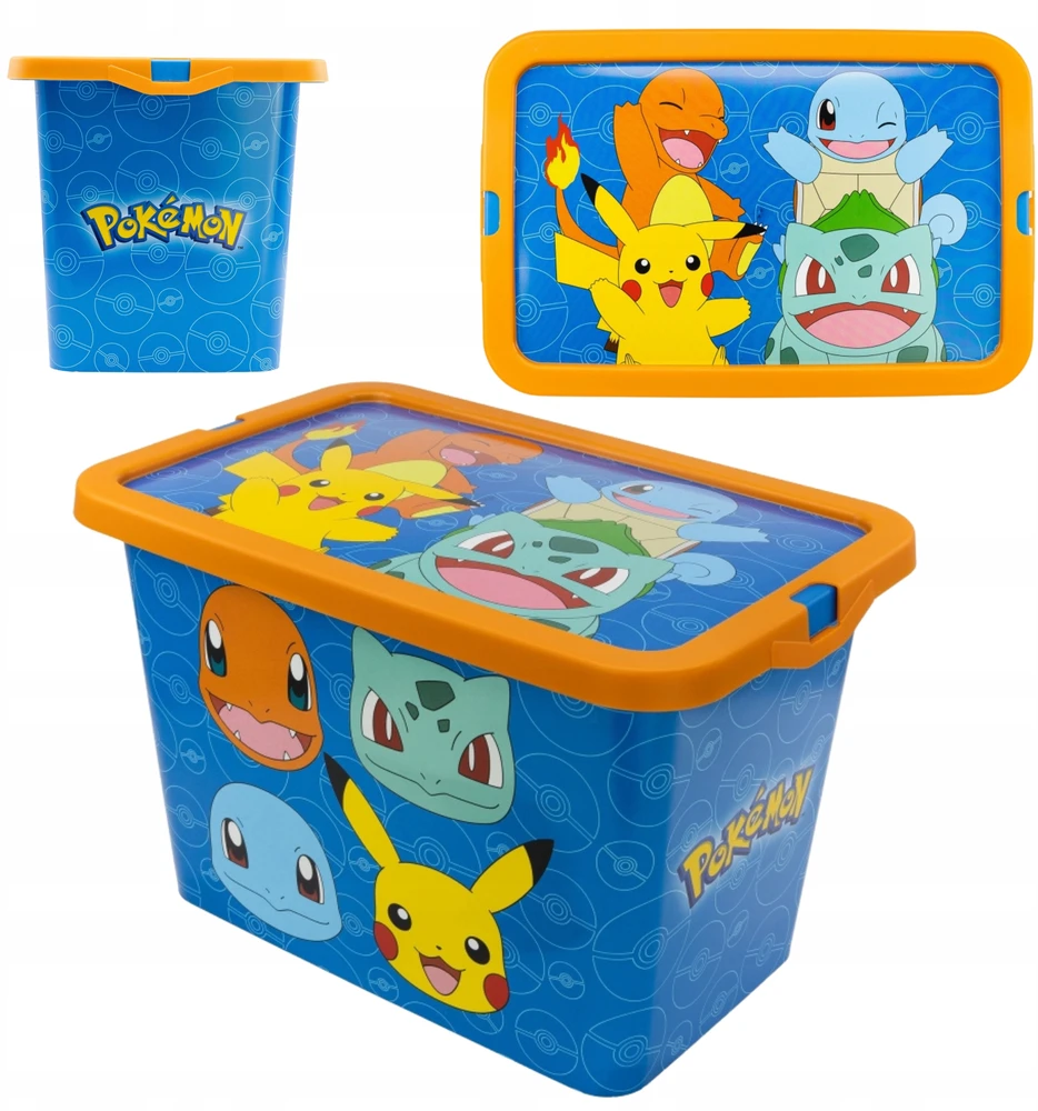 Stor Pojemnik na zabawki do przechowywania su dangteliu Pudełko Pokemony 7 litrów