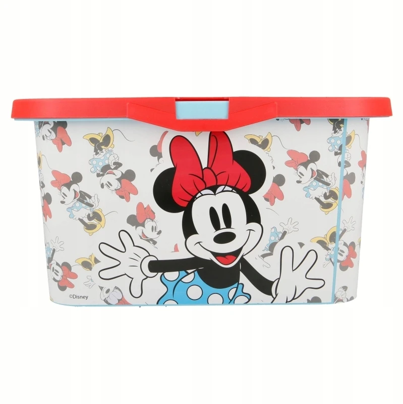 Stor Pojemnik na zabawki Pudełko skrzynia plastikowy uždaromas Myszka Minnie 13 L