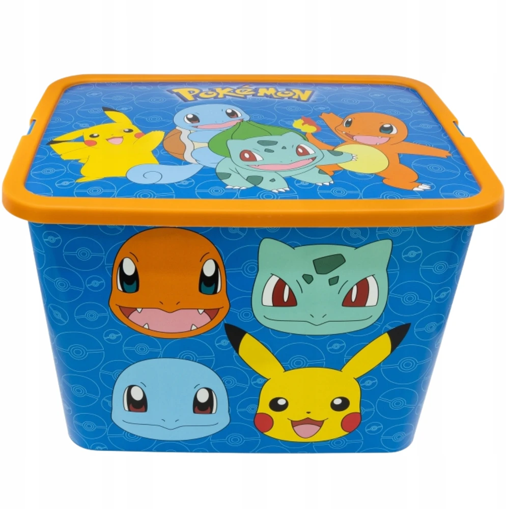 Stor Pojemnik na Žaislai Organizer Skrzynia Pudełko su Przykrywką Pokemon 23 L