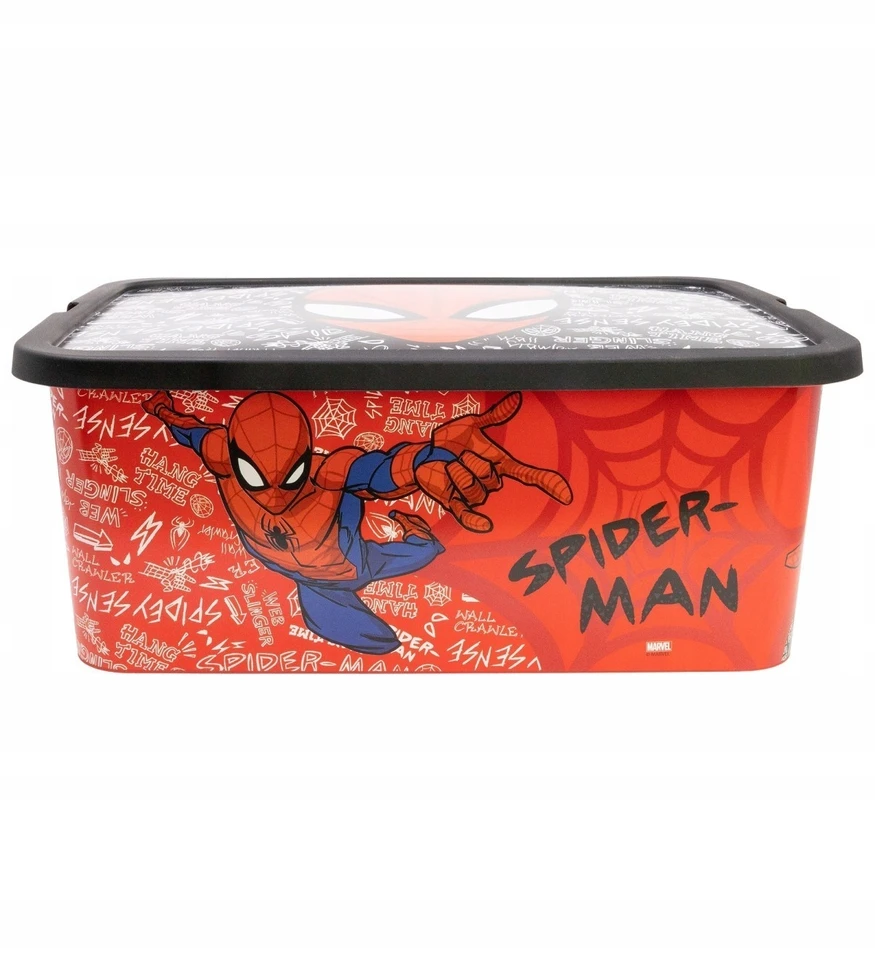 Stor Pudełko na zabawki su dangteliu SPIDERMAN 13L 15,5x30x40 cm Pojemnik Spider