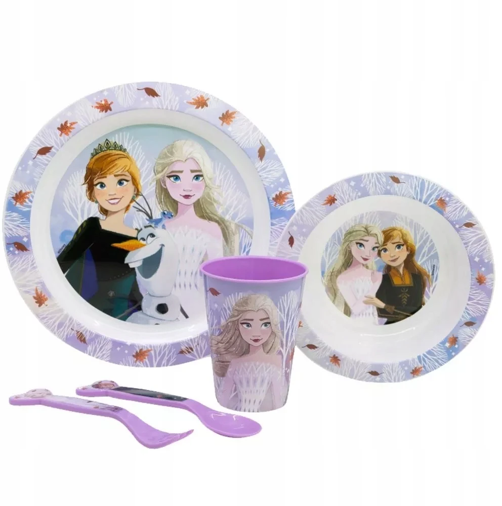 Stor Rinkinys naczyń FROZEN Kraina Lodu obiadowy FROZEN kubek talerz miska sztućce
