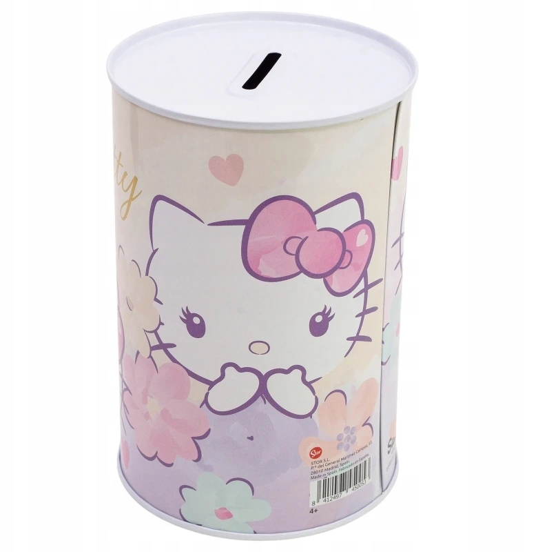 Stor SKARBONKA dla dziecka metalo sp. nieotwierana Hello Kitty 10x15 cm