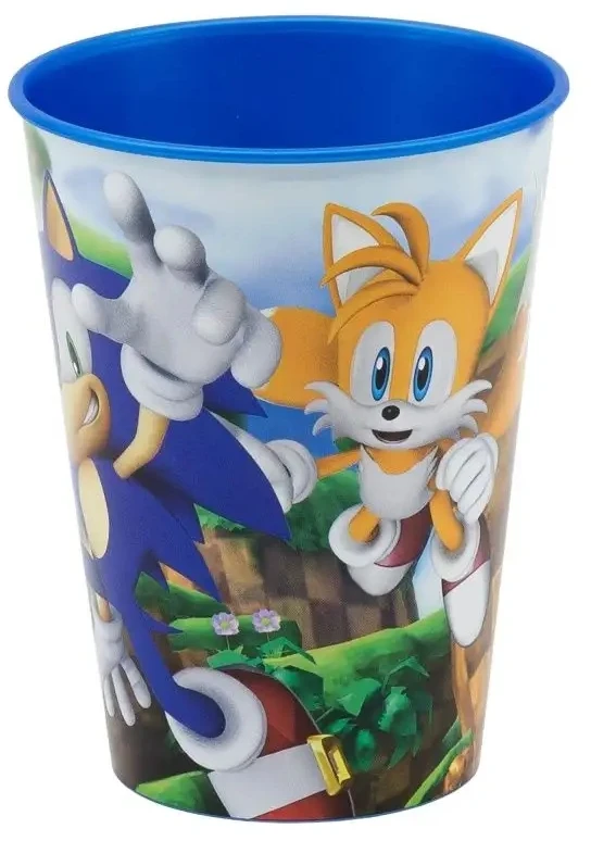 Stor Sonic geriamasis puodelis 260ml vaikams, mėlynas, daugiafunkcis