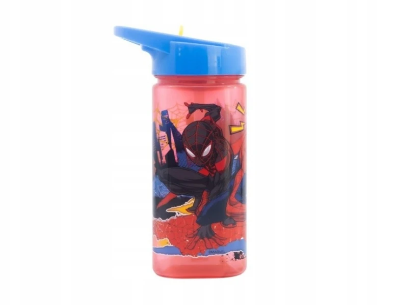 Stor Spiderman bidonas be Bpa, 510ml, su šiaudeliu