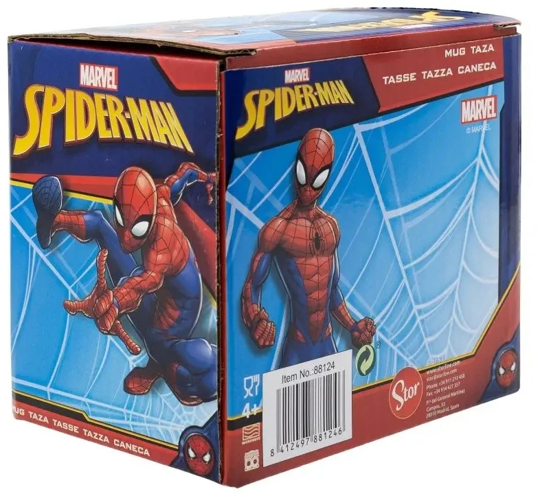 Stor SPIDERMAN keraminis puodelis su rankena 325ml