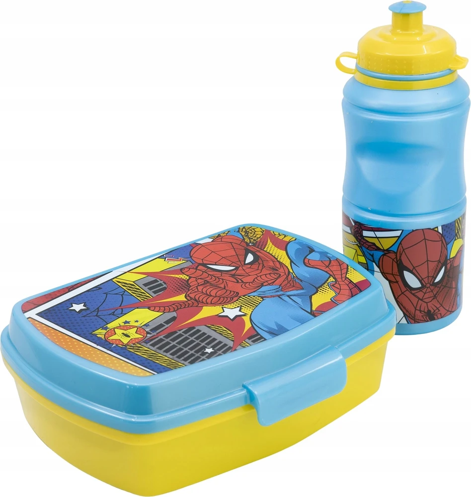 Stor Spiderman priešpiečių dėžutės gertuvės rinkinys, 23x7.5 cm