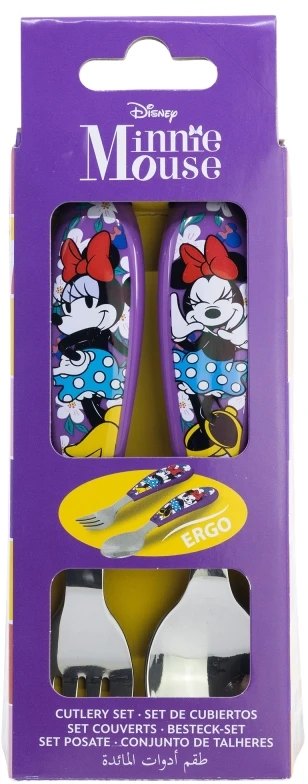 Stor Stalo įrankių rinkinys, stalo įrankiai, šakutė, plieno, MINNIE MOUSE, Mini Mouse šaukštelis