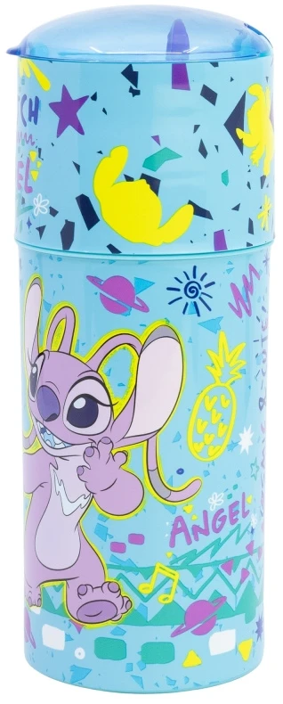 Stor „Disney Stitch“ – „Ecozen“ 350 ml buteliukas su snapeliu iš „Stitch & Angel“ kolekcijos