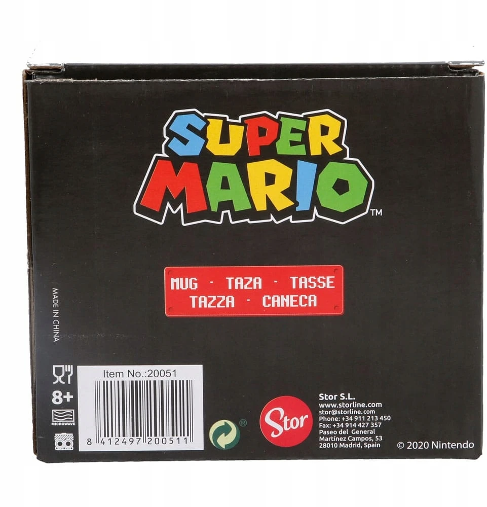 Stor SUPER MARIO NINTENDO KERAMINIS PUODYLIS DOVANŲ LICENCIJA 325ml