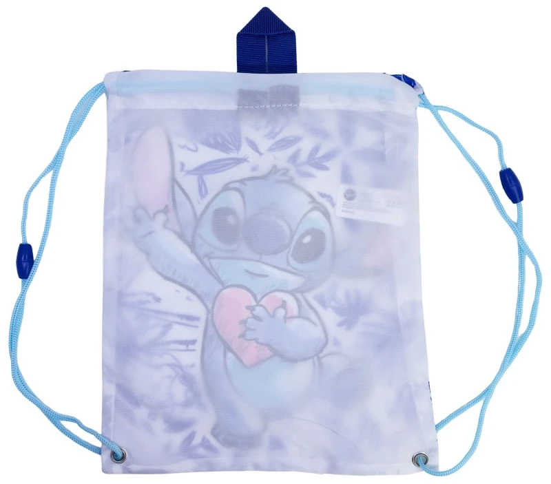 Disney Stitch - Drawstring Backpack/School Bag (30 x 25 cm)