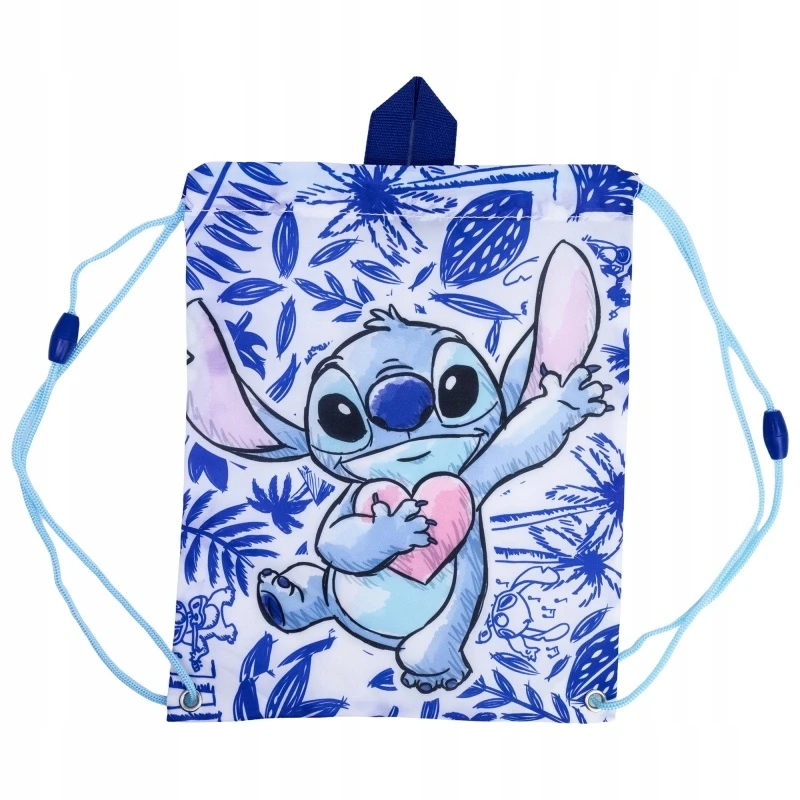 Disney Stitch - Drawstring Backpack/School Bag (30 x 25 cm)