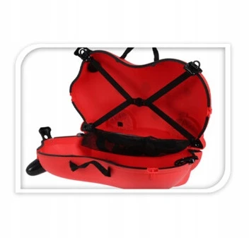 Kelioninis Storage Solutions VAIKiškas lagaminas iš PLASTIKLO 52X21X32CM RAUDONOS SPALVOS