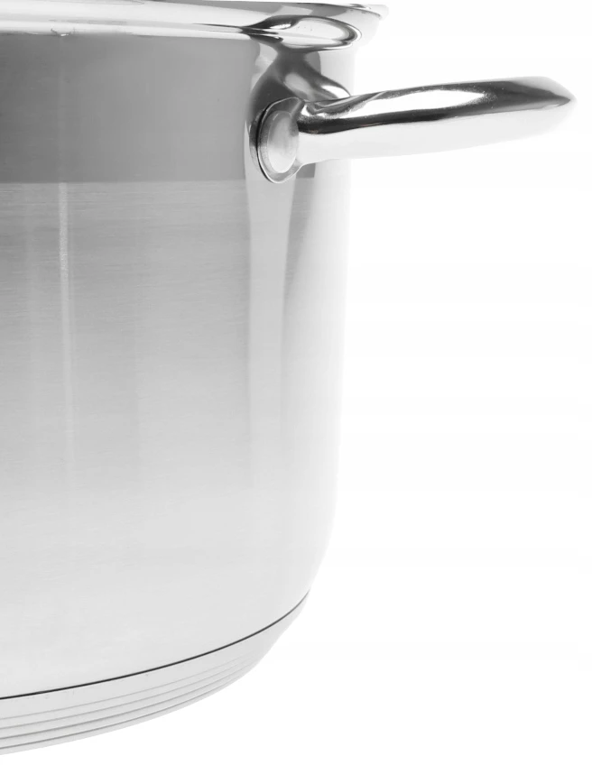 STORDAS Plieninis PUODAS 5x DUGNIS su DANGIU 5,5L 24cm INDUKCINĖS Dujos 8109/24