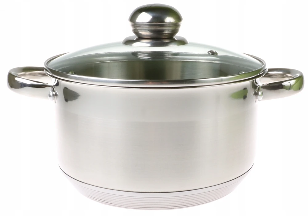 STORDAS Plieninis PUODAS 9x DUGNIS su DANGIU 3,5L 20cm INDUKCINĖS dujos 9305