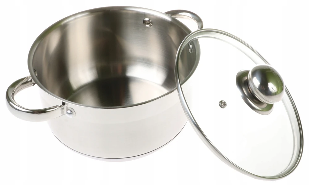 STORDAS Plieninis PUODAS 9x DUGNIS su DANGIU 3,5L 20cm INDUKCINĖS dujos 9305