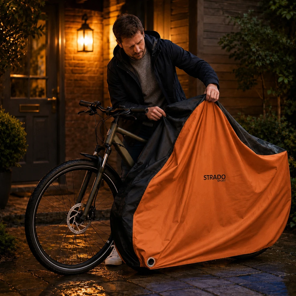 Strado Dviračio dangtis motociklo paspirtukas vandeniui atsparus UV su užtrauktuku XXL 200x110x70