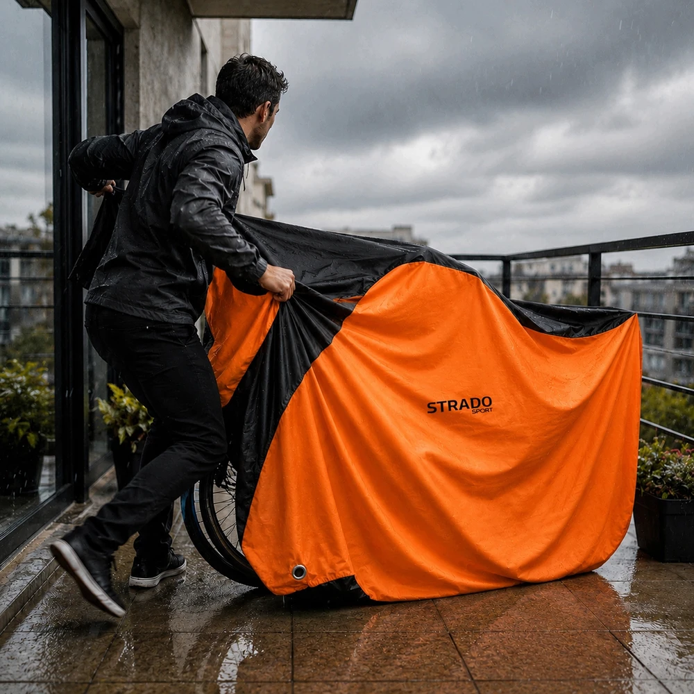 Strado Dviračio dangtis motociklo paspirtukas vandeniui atsparus UV su užtrauktuku XXL 200x110x70