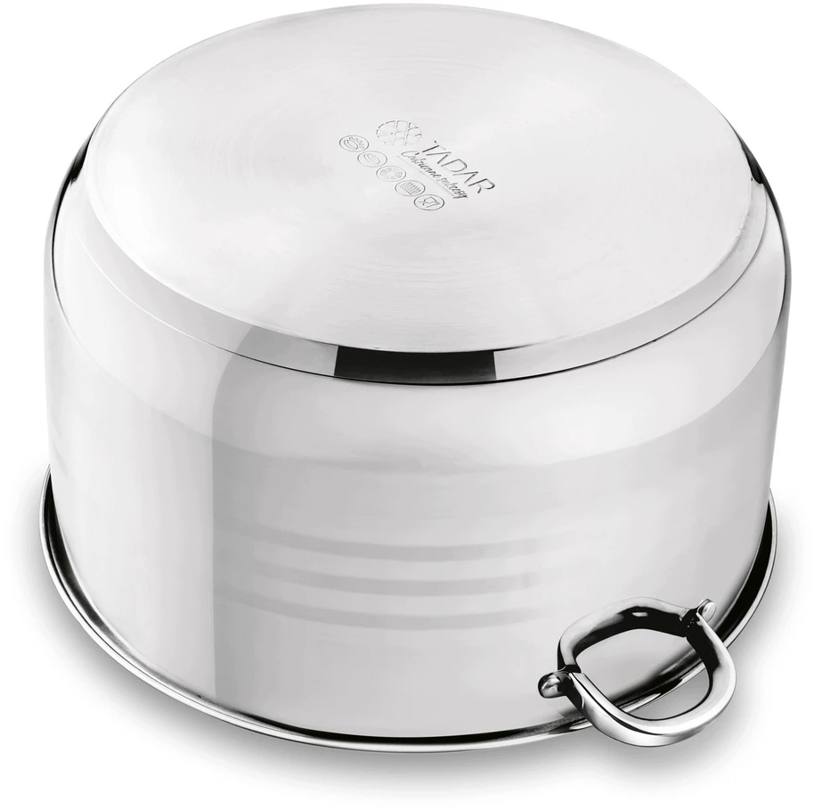 STRAIGHT POT II Plieninis indukcinis gastronominis dangtis DIDELIS Tadar 23,5 L