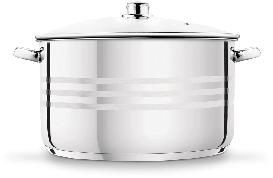 STRAIGHT POT II Plieninis INDUKCINIS Gastronominis dangtis DIDELIS Tadar 17L