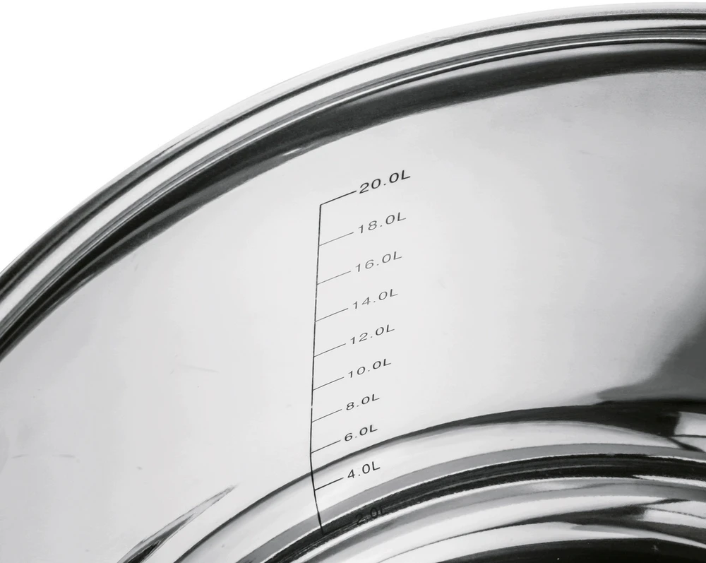 STRAIGHT POT II Plieninis indukcinis gastronominis dangtis DIDELIS Tadar 23,5 L