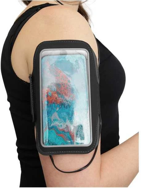 STREETZ plonas sportinis dėklas, iki 6.5" telefonams, juodas SPO-002