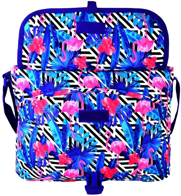 St.Right Krepšys ant peties St. Majewski FLAMINGO Rožinis Mėlynas MESSENGER BAG LISTONOSZKA